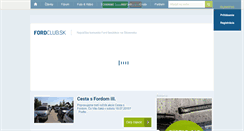 Desktop Screenshot of fordclub.sk
