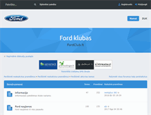 Tablet Screenshot of fordclub.lt